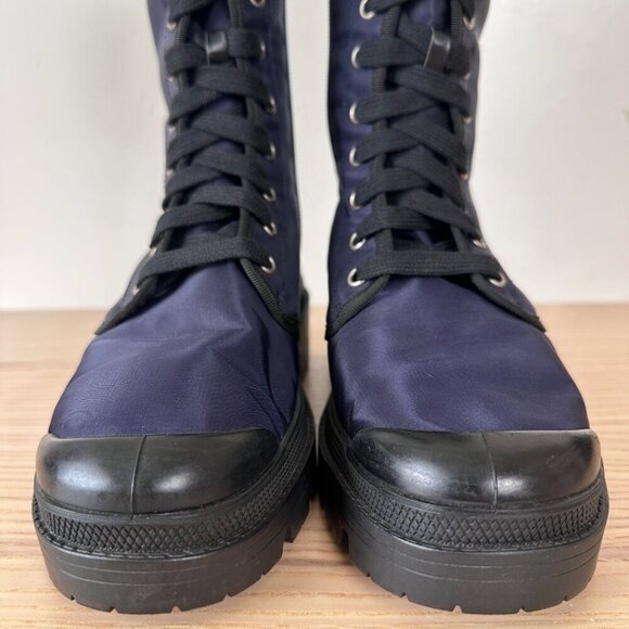 Madison Maison x Palladium Ranger Boot Women Sz 6 Vegan Navy RARE 90's $495 - Picture 7 of 16